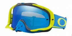 Очки для мотокросса OAKLEY Crowbar Solid желтые-голубые / синяя Iridium  (OO7025-67)
