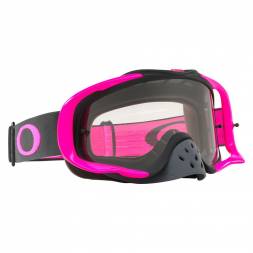 Очки для мотокросса OAKLEY Crowbar Solid черные-розовые / прозрачная (OO7025-69)