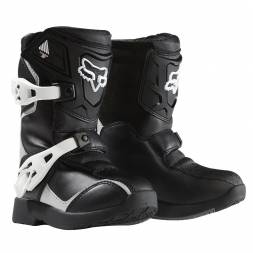Мотоботы детские Fox Comp 5 Kids Boot Black/Silver 10 (05014-464-10)