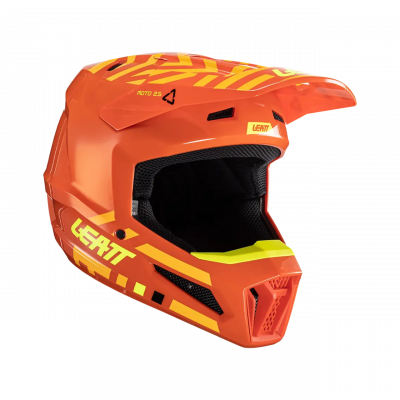 Мотошлем подростковый Leatt Moto 3.5 Junior Helmet (Citrus, M, 2024 (1024060640))