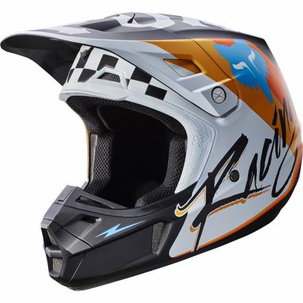 Мотошлем Fox V2 Rohr Helmet White XL 61-62cm (17375-008-XL)