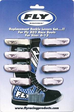 Пряжка белая (компл.4шт.) FLY RACING размеры 7&quot; - 15&quot;