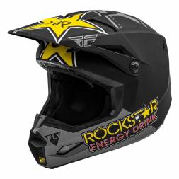 Шлем (кроссовый) FLY RACING KINETIC ROCKSTAR ECE серый/черный/желтый матовый (2020) XL