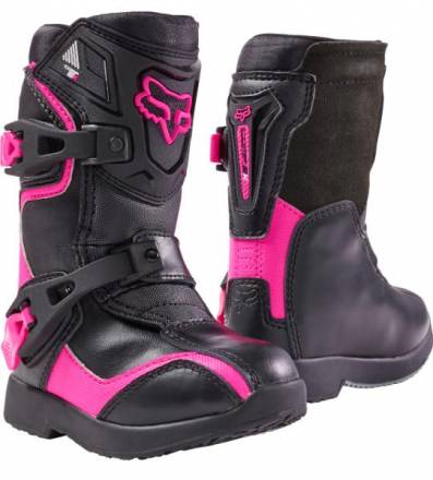 Мотоботы детские Fox Comp 5 Kids Boot Black/Pink 11 (05014-285-11)