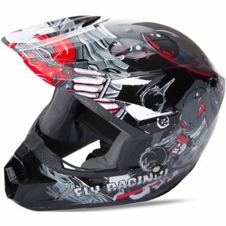 Шлем детский (кроссовый) FLY RACING KINETIC INVAZION серый/черный глянцевый  YL
