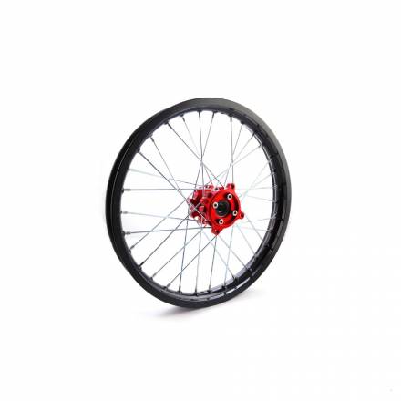 Диск 17&quot;х1,6 в сборе, аллюминевый, ступица CNC красная KAYO