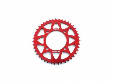 Звезда ведомая аллюминиевая питбайк 428-43T красная  SM-PARTS