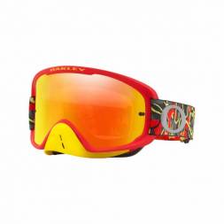 Очки для мотокросса OAKLEY O-Frame 2.0 Camo красные-желтые / красная 24K Iridium (OO7068-42)
