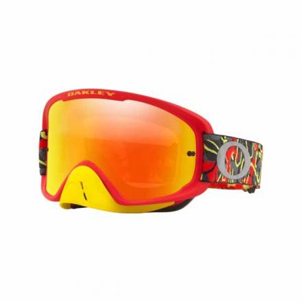 Очки для мотокросса OAKLEY O-Frame 2.0 Camo красные-желтые / красная 24K Iridium (OO7068-42)