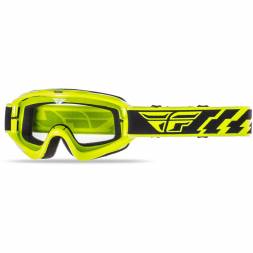 Очки для мотокросса FLY RACING FOCUS (2018) желтые Hi-Vis, прозрачные