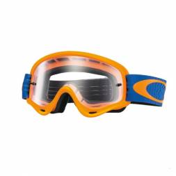 Очки для мотокросса детские OAKLEY O-Frame XS Shockwave оранжевые-синие / прозрачная (OO7030-06)