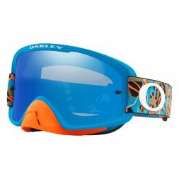 Очки для мотокросса OAKLEY O-Frame 2.0 Camo оранжевые-синие / синяя 24K Iridium (OO7068-43)
