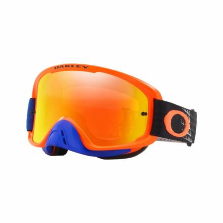 Очки для мотокросса OAKLEY O-Frame 2.0 Dissolve оранжевые-синие / красная 24K Iridium (OO7068-41)