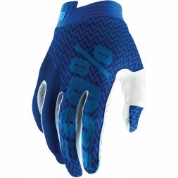 Мотоперчатки подростковые 100% ITrack Youth Glove Blue/Navy L (10015-015-06)