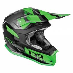 Шлем детский (кроссовый) JUST1 J32 YOUTH SWAT Hi-Vis зеленый/черный глянцевый   YS
