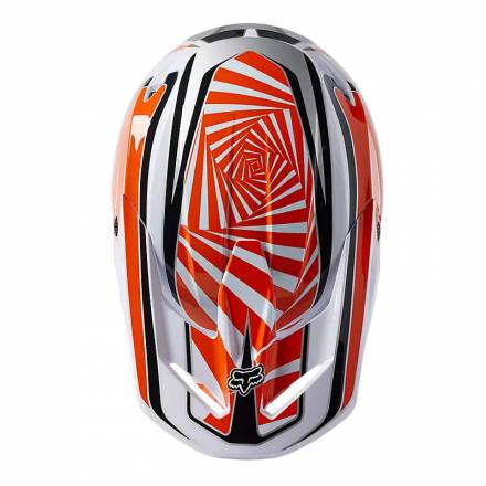 Мотошлем подростковый Fox V1 Leed Youth Helmet (Flow Orange, YS, 2023 (29729-824-YS))