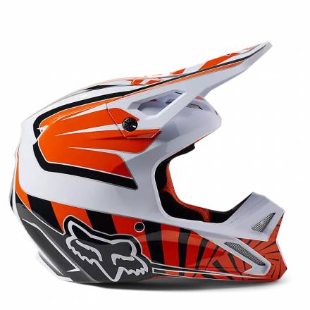 Мотошлем подростковый Fox V1 Leed Youth Helmet (Flow Orange, YS, 2023 (29729-824-YS))
