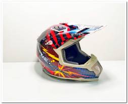 Шлем кроссовый Nenki Hot Pistons black\red XL