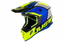 Шлем (кроссовый) JUST1 J38 BLADE синий/Hi-Vis желтый/черный глянцевый    XS