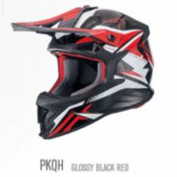 Мотошлем FS-609 PKQH (Glossy black red, S)