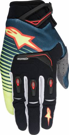 3560016   ALPINESTARS Перчатки TECHSTAR VENOM (зелено-сине-бордовый, 663, L)