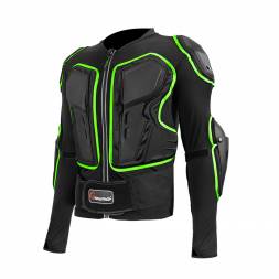 Черепаха защитная ATAKI SC-220 черная/Hi-Viz зеленая  XL