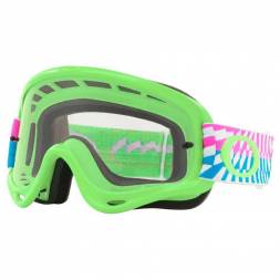 Очки для мотокросса OAKLEY O-Frame Braking Bumps зеленые / прозрачная  (OO7029-48)