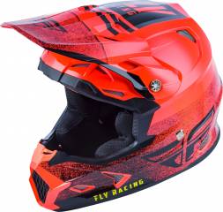 Шлем (кроссовый) FLY RACING TOXIN MIPS EMBARGO красный/чёрный (2019) XL