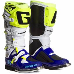 Мотоботы GAERNE SG-12 синие/белые/Hi-Vis желтые 45