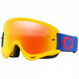 Очки для мотокросса OAKLEY O-Frame Solid желтые-синие / оранжевая Iridium (OO7029-46)