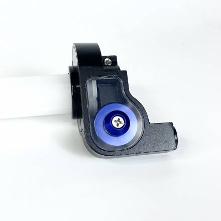 Ручка газа пластиковая короткоходная синяя