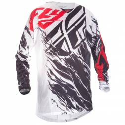 Джерси FLY RACING KINETIC MESH TECH черная/белая S