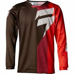 Мотоджерси подростковая Shift White Tarmac Youth Jersey Black/Red M (19354-017-M)