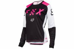 Мотоджерси женская Fox Blackout Womens Jersey Black/Pink M (12337-285-M)