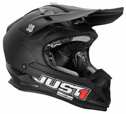 Шлем (кроссовый) JUST1 J38 SOLID черный матовый    XS