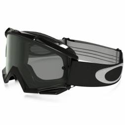 Очки для мотокросса OAKLEY O-Frame Solid черные глянцевые / темно-серая  (OO7029-54)