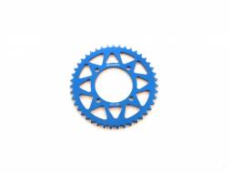 Звезда ведомая аллюминиевая питбайк 420-43T синяя  SM-PARTS