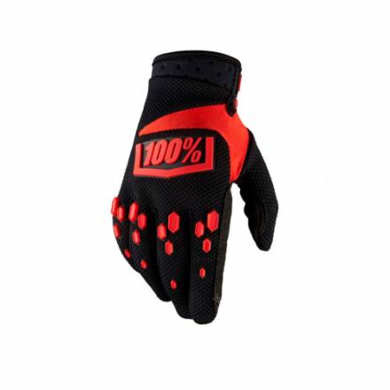 Мотоперчатки подростковые 100% Airmatic Youth Glove Black/Red S (10004-013-04)