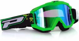 3204FLUO   PROGRIP Маска / очки кроссовые RACE LINE 3204 + MULT. LENS-FLUO (зеленый)