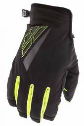 Перчатки FLY RACING TITLE черные/Hi-Vis желтые (2020)  9&quot;