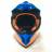 Мотошлем FS-610 Fiber JMSZL (Glossy blue white, M)