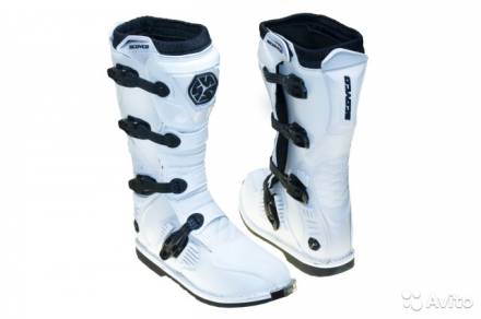 Мотоботы Scoyco Белые 44