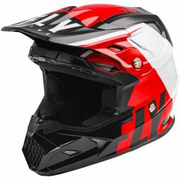 Шлем (кроссовый) FLY RACING TOXIN MIPS TRANSFER красный/черный/белый (2020)    XS