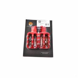 Подножки водителя CNC (пара) SM-PARTS красные