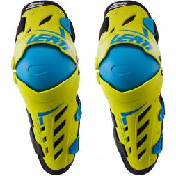 Защита колена LEATT DUAL AXIS желто-синий  S/M