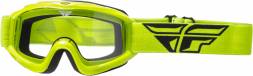 Очки для мотокросса FLY RACING FOCUS (2019) Hi-Vis жёлтые, прозрачные