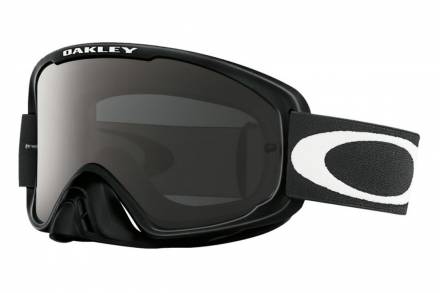 Очки для мотокросса детские OAKLEY O-Frame XS Solid черные глянцевые / темно-серая (OO7030-21)