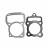 Прокладки ЦПГ (компл. 2шт.) двиг. CG150 d-62mm  SM-PARTS