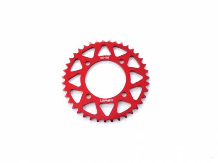 Звезда ведомая аллюминиевая питбайк 420-39T красная  SM-PARTS