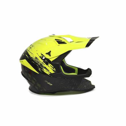 Мотошлем FS-610 Fiber JMSZL (Glossy yellow black, L)
